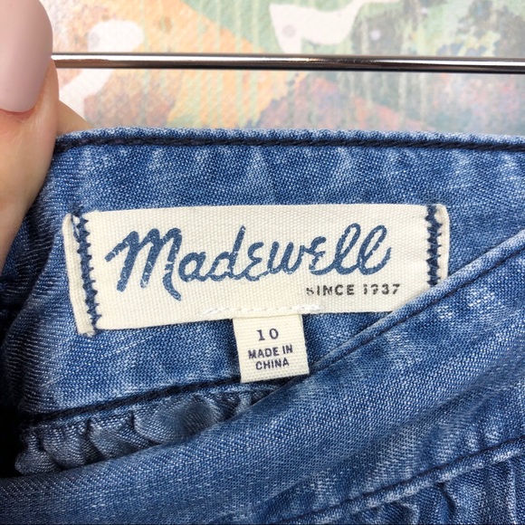 NWT Madewell Faded Indigo Skirt Size 10 - Picture 5 of 8